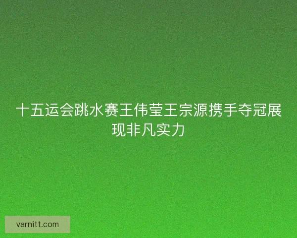 十五运会跳水赛王伟莹王宗源携手夺冠展现非凡实力 十五运会跳水赛王伟莹王宗源携手夺冠展现非凡实力